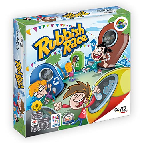 Cayro - Rubbish Race - + 6 Años - Premio Juguete del Año - Juego de Mesa para Niños - Diversión Mientras Aprenden a Cómo Reciclar - De 2 a 6 Jugadores