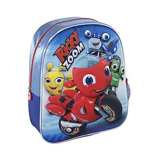 CERDÁ LIFE'S LITTLE MOMENTS Infantil 3D de Ricky Zoom-Licencia Oficial Nickelodeon para Niños, Azul, Mochila Recomendada 3-6 años, en Edad de Preescolar