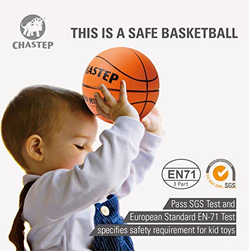 Chastep Mini pelota de baloncesto, pelota de espuma de 6 pulgadas. Suave y elástica, segura para jugar (naranja)