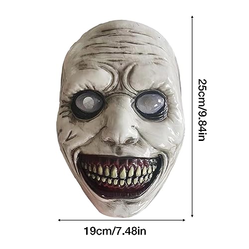 chato Cubierta para la Halloween, tocado aterrador sonriente para fiesta Halloween, decoración fiesta Halloween espeluznante para cosplay, fiesta máscaras, juegos rol