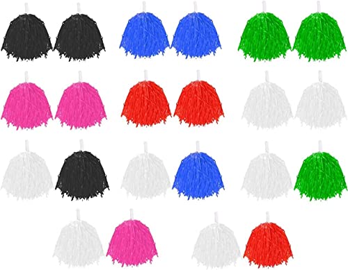 CHEERLEADER POMPOMS - Vestido de fantasía con puños ligeros y asas para niños y adultos. Color: verde