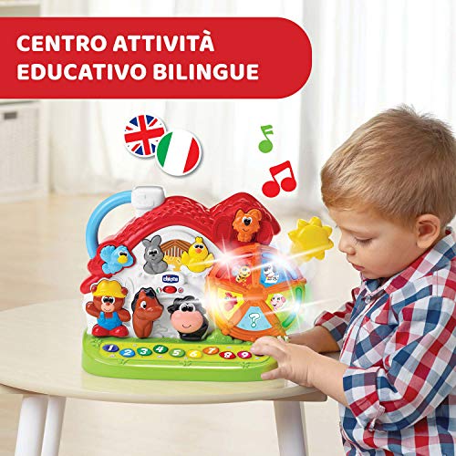 Chicco-La Nueva Granja Hablante, Multicolor, Individual, Color bilingüe Italiano/inglés, Medium (00009604000000)