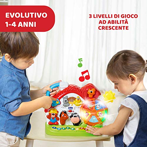 Chicco-La Nueva Granja Hablante, Multicolor, Individual, Color bilingüe Italiano/inglés, Medium (00009604000000)