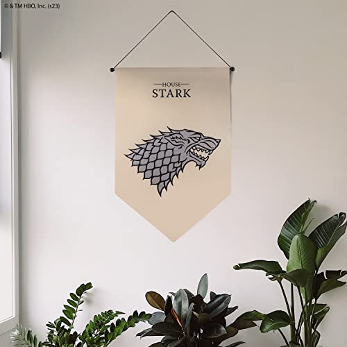 Cinereplicas Game of Thrones - Stark banderola de pared 100 * 55cm - Licencia Oficial