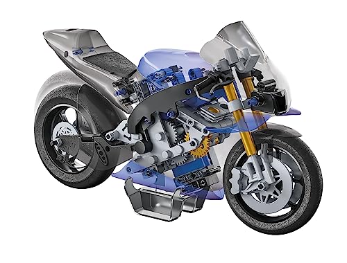 Clementoni - Ciencia Build M1-Modelo Yamaha, Miniatura Niños, Construcciones, Taller Mecánico, Moto de Construir, Juego Científico 8 Años, Made in Italy, Color Italiano, 19294