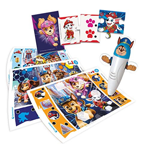 Clementoni-CLEME-16354 Paw Patrol Patrulla Canina-Transforming Pen-Bolígrafo Interactivo Educativo 3 años electrónico-Juego de lógica Infantil-Made in Italy, Multicolor (16354)