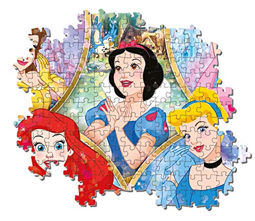 Clementoni Disney Princess-Puzzle Infantil (180 Piezas), Fabricado en Italia, a Partir de 7 años, Multicolor (29311)