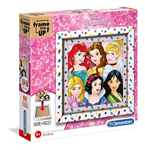 Clementoni Disney Puzzle Marco 60 Piezas Frame me up Princess, Color, One Size (38805.9)