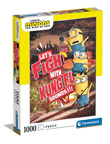 Clementoni- Minions Juego, Multicolor, 1000 (128459)