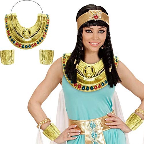 "CLEOPATRA'S COLLAR & BRACELETS" -