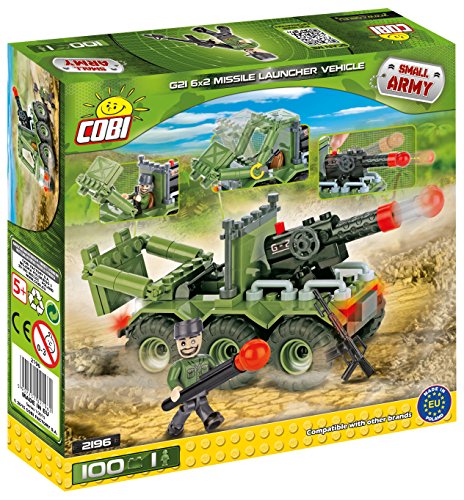 COBI - G21 6x2 Missile Launcher, vehículo, color verde (2196) , color/modelo surtido