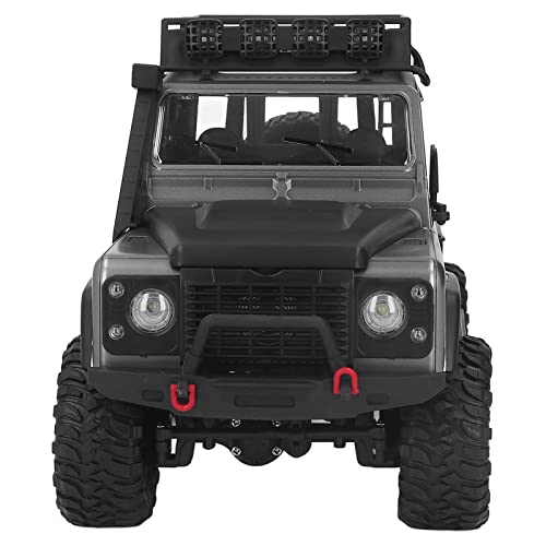 Coches RC para Niños, RC Rock Crawler Modelo Coche Todoterreno Impermeable RC Camiones Vehículo 4WD 1/12 Todoterreno Control Remoto Inalámbrico Coche Niño Juguetes(Gris-Plata)