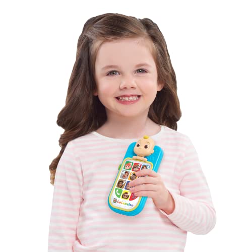 CoComelon, Aprendo con mi Primer teléfono J.J, Funciones educativas y electrónicas, Juguete para niños a Partir de 18 Meses, CCM06 (GP Toys FR