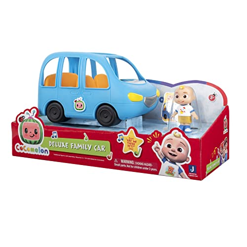 CoComelon CMW0104Lights & Sounds Family Fun Car + JJ Figura Are We There Yet - Juego de Canciones y Cantos