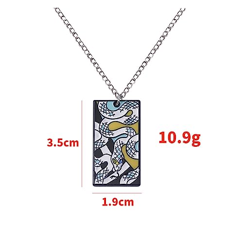 Collar de anime para Demon&Slayers Blade Demons Slayers Nueve Pilar Collar Tomioka Yoshiyuki Butterfly Ninja Metal Pendant Immortal Kawasiya, Zinc