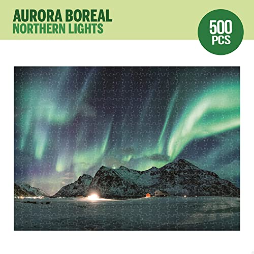 COLORBABY 46972 - Puzzle Aurora Boreal para adultos y niños 500 piezas / Puzzles originales, juegos en familia / Rompecabezas, juegos puzzles / Juguetes educativos