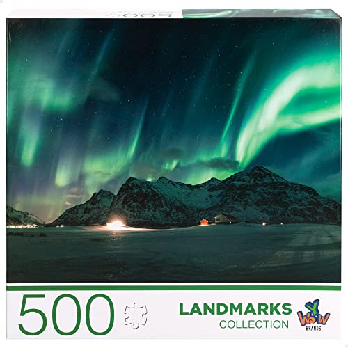 COLORBABY 46972 - Puzzle Aurora Boreal para adultos y niños 500 piezas / Puzzles originales, juegos en familia / Rompecabezas, juegos puzzles / Juguetes educativos