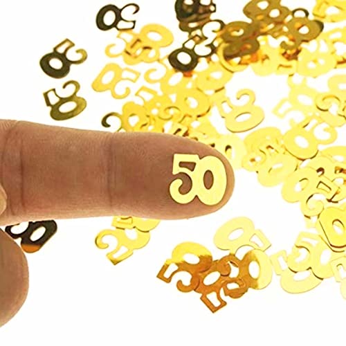 Confeti cumpleaños 20, oro confeti número 20 confeti 15g, para cumpleaños bodas aniversario fiesta decoraciones