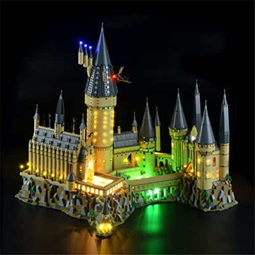 Conjunto De Luces Lluminación para Lego 71043 Hogwarts Castle, Kit De Luz LED Compatible con Lego 71043 Hogwarts Castle Modelo De Bloques De Construcción (Juego De Lego NO Incluido)