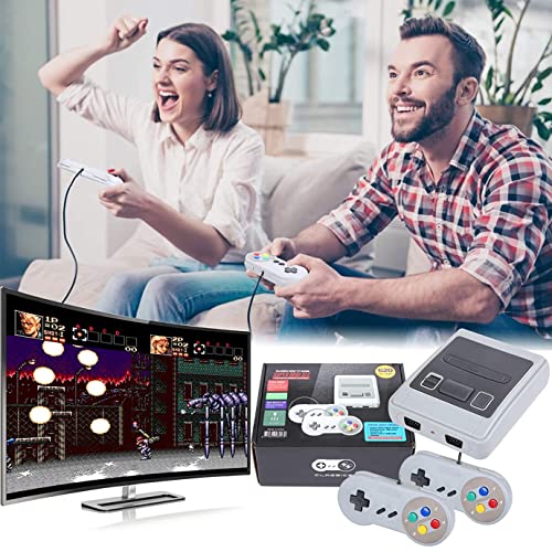 Consola 620 con Juegos Retro, Sistema con Juego integrada y 2 Controladores clásicos, Convertidor AV a HDMI de Audio y Video Soporte 1080P con Cable USB para niños y Adultos, Regalo, Cumpleaños