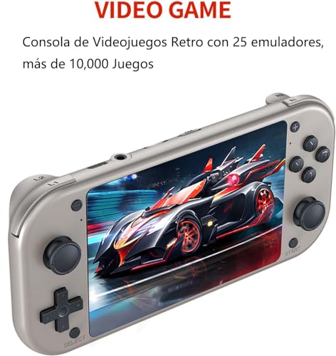 Consola de Juegos portátil. Consola de Videojuegos Retro con 25 emuladores, más de 10,000 Juegos, Pantalla IPS de 4,3 Pulgadas, Consola de Videojuegos Retro para niños Adultos, Sistema EmuELEC