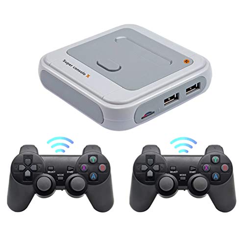 Consola de juegos portátil USB, Más de 30000 juegos integrados, R8Consola de juegos retro inalámbrica, S905M Consola inalámbrica portátil, Reproductor de juegos con salida HDMI para PS1 / N64 / DC etc