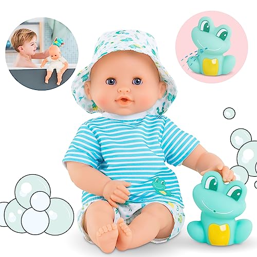 Corolle - Muñeco marin baño, 30 cm, optimo para jugar en el agua, fácil secado, para niños a partir de 18 meses, color aqua (9000100530)