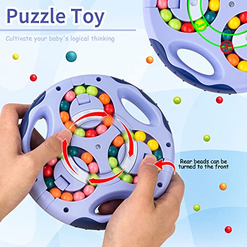 Cubo Giratorio Mágicos Frijol Mágico Cubo, 3D Magic Bean Rotating, Juguete Giratorio de Cubo de Dedo, Juegos de Inteligencia Descompresión para Niños Adolescentes Adultos Favor