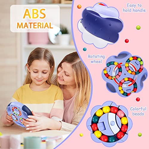 Cubo Giratorio Mágicos Frijol Mágico Cubo, 3D Magic Bean Rotating, Juguete Giratorio de Cubo de Dedo, Juegos de Inteligencia Descompresión para Niños Adolescentes Adultos Favor