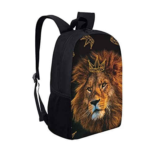 Cumagical Mochila escolar para niñas, adolescentes, niños, bolsa de libros de 10 a 12 años, mochila de viaje, mochila escolar para niñas, Emperador León, M