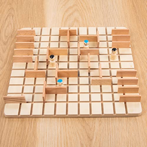 Cymwer Juego de Mesa de Pensamiento Lógico de Madera Juego de Mesa de Persecución e Intercepción para Dos Personas Juegos de Pensamiento Lógico para Niños Niñas