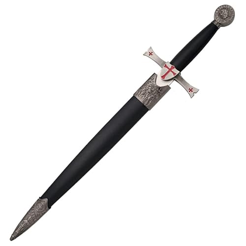 Daga Caballeros Templarios S0210BK | Cuchillo-puñal templario histórico de coleccionista con Vaina. Colección de artículos Antiguos…