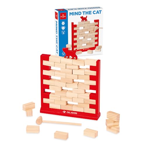 Dal Negro - Mind The Cat, Juego de Mesa de Habilidad y Equilibrio. Adecuado para niños 8+ y para Toda la Familia, de 2 o más Jugadores.