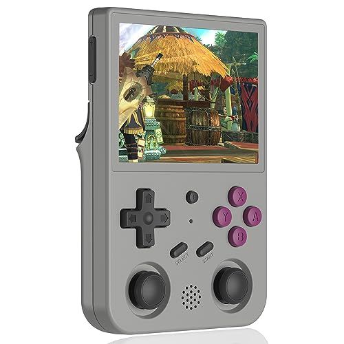 Daxihon RG353VS Retro Handheld Game Linux System RG3566 Pantalla IPS de 3,5 pulgadas, RG353VS 4452 juegos integrados con tarjeta de 64 G, compatible con 5G WiFi 4.2 Bluetooth Online Fighting,