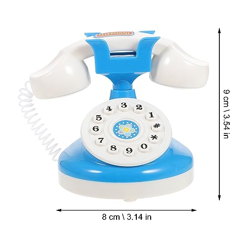 DEARMAMY 1Pc Retro Teléfono De Juguete Bebé Teléfono De Juguete Clásico Vintage Antiguo Teléfono De Juguete Simulación Novedad Hotel Teléfono Educación Temprana Juguetes para Niños