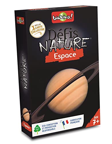 Défis Nature 282604 - Juego de Cartas del Espacio, Color Negro