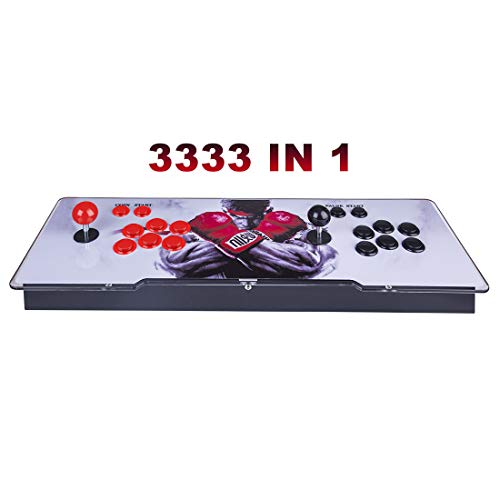 Dellia VideoArcade Consola de videojuegos 333 en 1 La caja de Pandora WiFi doble stock clásico descargable Game Player máquina de juegos casero con carcasa de metal para niños y adultos