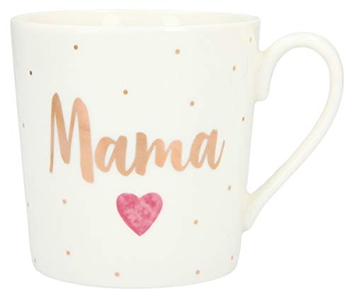 Depesche 5909.001 - Taza de porcelana con asa (300 ml), diseño de mamá