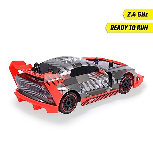 Dickie Toys-Coche de Juguete Radiocontrol Audi Si E-Tron, Escala 1:16 (30cm), Función Derrape, Coche teledirigido 2 Canales RC (2,4 GHz), Tracción Total, para niños a Partir de 6 años (201106011)