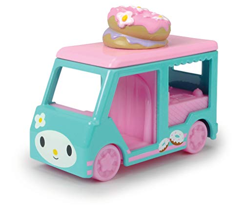 Dickie Toys Hello Kitty Dazzle Dash Melody Donut-Coche de Juguete extraíble, Juego, Longitud del vehículo: 6 cm, tamaño de la Figura: 2,5 cm, a Partir de 3 años, Multicolor (253241002)