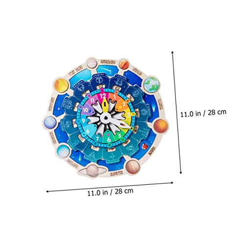 Didiseaon 5 Piezas Kits De Ciencia para Niños Pequeños para Niños De 6 A 8 Años Solar para Niños Que Enseñan El Tiempo Reloj Reloj para Niños Juguete Juguetes Espaciales Juguete