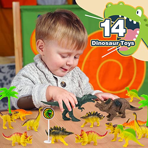 Dinosaurios Juguetes Niños 3 4 5 6 Años Pista De Coches Para Niños Con 14 Dinosaurios Juguetes Y Dinosaurios Circuito Coches Magico Pistas Juegos Para Regalo Niña Niño 2 3 4 5 6 Años Regalos Navidad