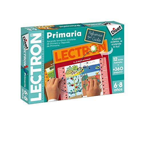 Diset Lectron Primer Ciclo de Primaria, Juguete Educativo (64937) + Lectron En El Cole Juego Educativo A Partir de 3 Años