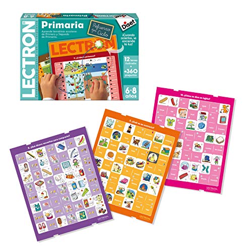 Diset Lectron Primer Ciclo de Primaria, Juguete Educativo (64937) + Lectron En El Cole Juego Educativo A Partir de 3 Años