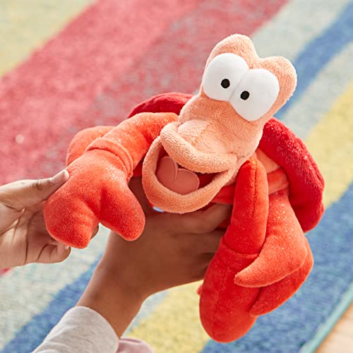 Disney Store: Peluche de Sebastián, La Sirenita, 15 cm, Peluche en un Tejido Suave al Tacto con rasgos faciales Bordados y Acabado Brillante, Adecuado para Todas Las Edades