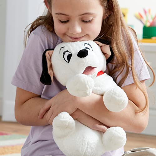 Disney Store Peluche Mediano de Lucky, 101 Dálmatas, Altura: 32 cm, el emblemático Lucky de Peluche Presenta rasgos faciales Bordados, Pelo de Tacto Suave y un Collar de Tela Rojo.