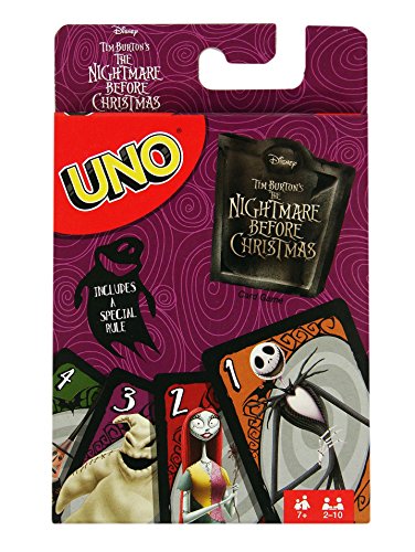 Disney Tim Burtons Nightmare Before Christmas Uno Card Game