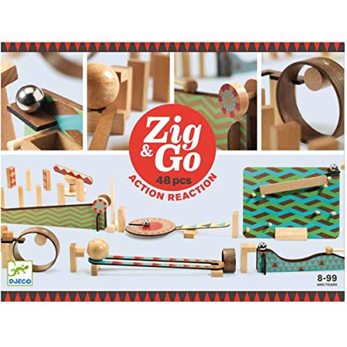 DJECO Construcción Zig & Go-48 pcs (35644), Multicolor, 48 Piezas (1)