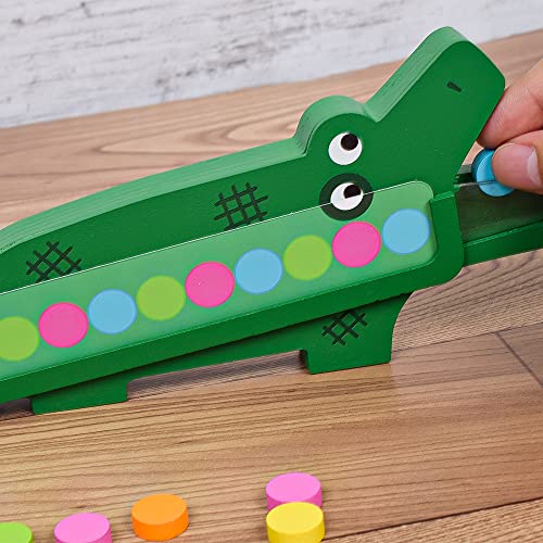 DJECO- Juegos educativos Crococroc Habilidad, Multicolor (31629)