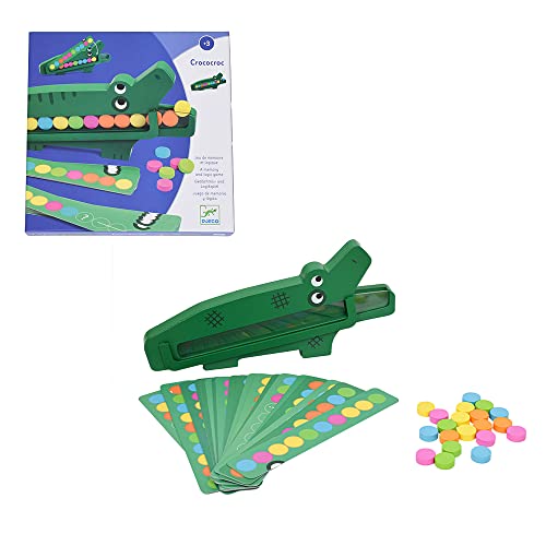 DJECO- Juegos educativos Crococroc Habilidad, Multicolor (31629)